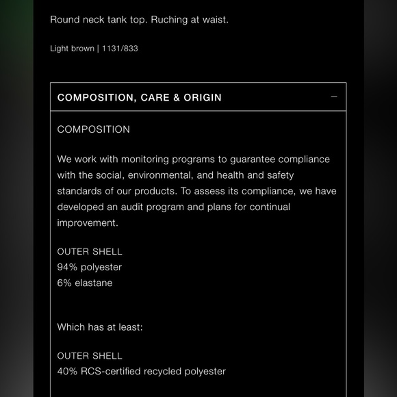 Zara stretching ruched caramel COORD SET skirt and top , 2 pieces - Picture 15 of 16